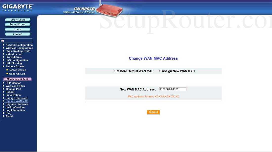 Router Mac Address Changer Software